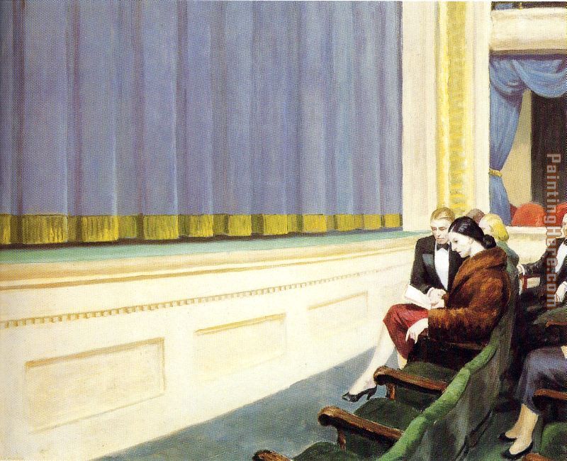 First Row Orchestra painting - Edward Hopper First Row Orchestra art painting
